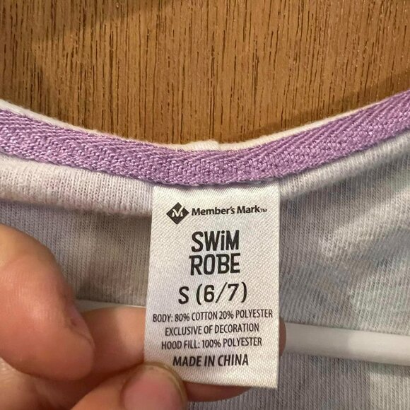 🐻Size S(6/7) - Member's Mark - Child's Underwater Creature Swim Robe - Picture 2 of 7